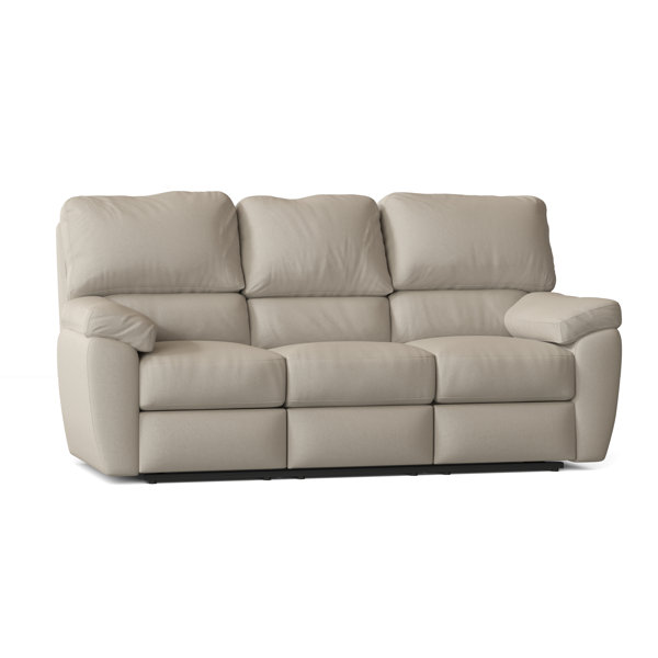 Omnia Leather Vercelli 82'' Genuine Leather Pillow Top Arm Reclining